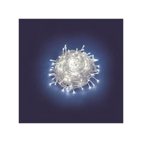 Luci Di Natale Catena Lineare 180 Mini Led Bianco 13,1mt con 8 giochi luce