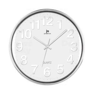 Lowell 00816 Orologio al quarzo Cerchio Cromo, Bianco