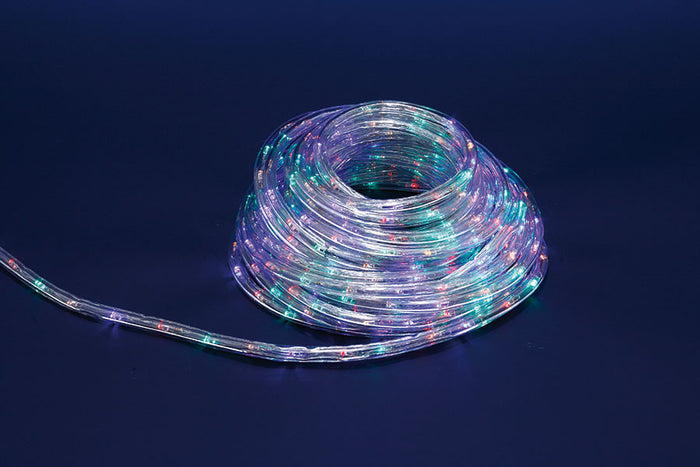 Tubo Luminoso Led Natalizio Luci di Natale Multicolor uso Esterno 6 10 26 Mt Lunghezza: 10 Mt