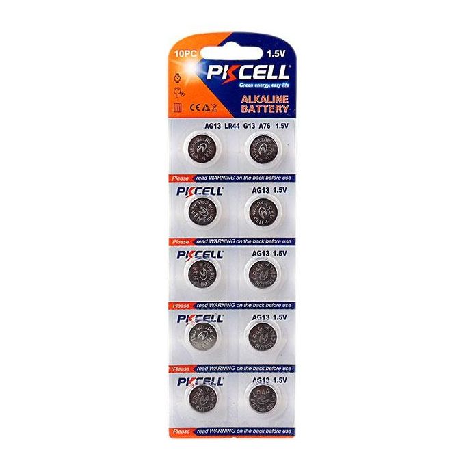 Pkcell batterie alcaline AG13 blister 10 pezzi