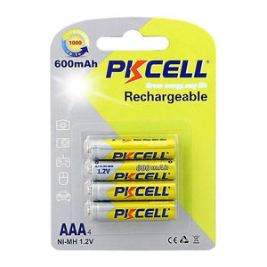 PKCELL NiMH Rechargeable Battery Batteria ricaricabile Mini Stilo AAA Nichel-Metallo Idruro (NiMH)