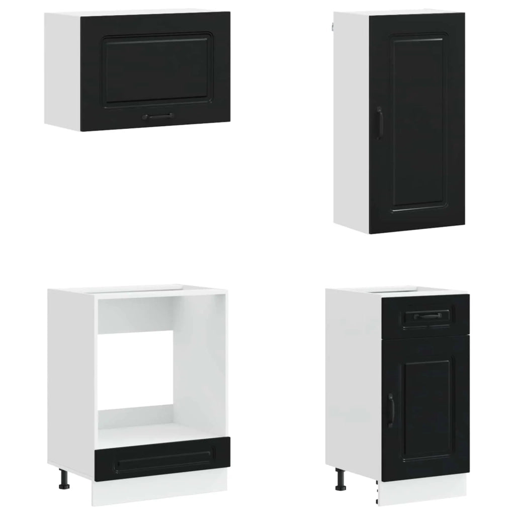 Unità Cucina KALMAR 8 pcs Nero Legno ingegnerizzato 3438184