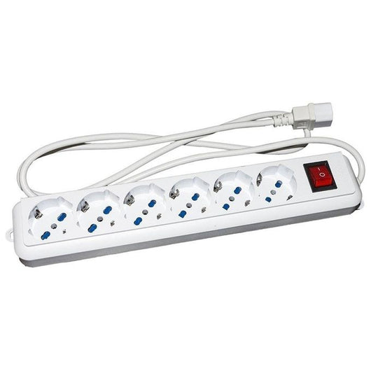 Link Accessori LKMP06C prolunghe e multiple 6 presa(e) AC Interno Bianco