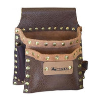 Mass Borsa Carpentiere 2T Cuoio Borchie