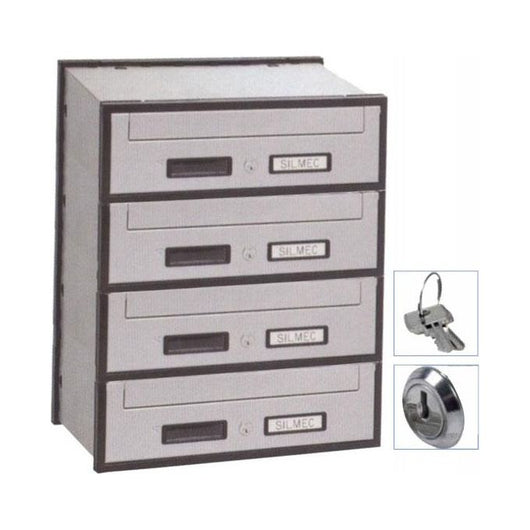 Silmec Casellario Oriz 4P Acc Silver 4B1-501