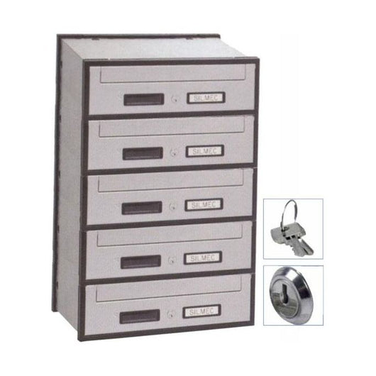 Silmec Casellario Oriz 5P Acc Silver 5B1-501