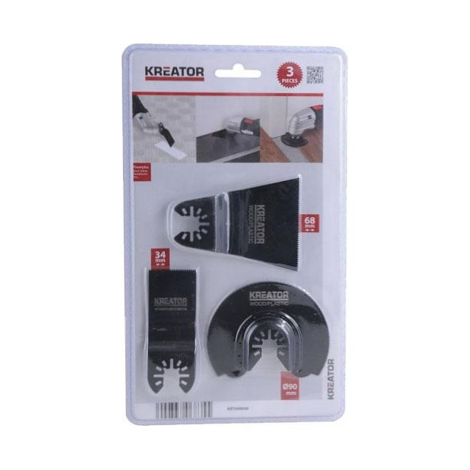 Kreator Lame Multiutensili Set Pezzi 3 Power Plus