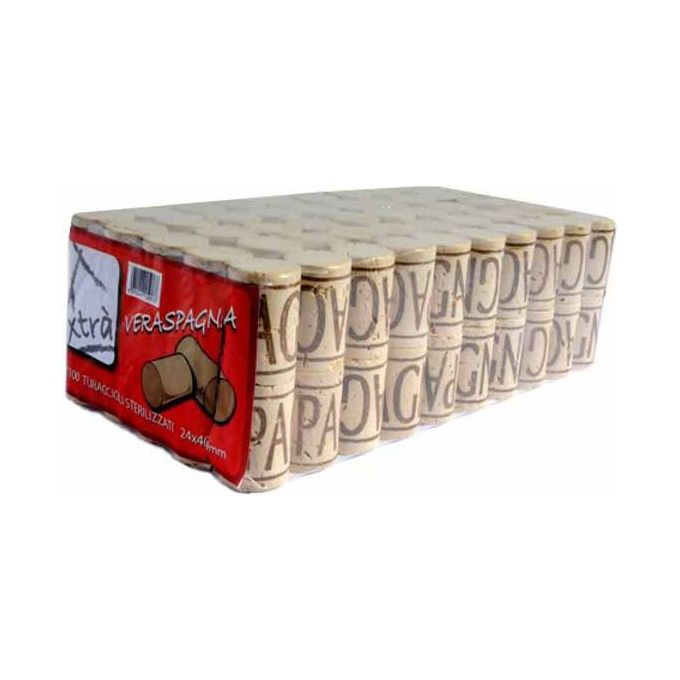 Xtra Tappo Sughero Vera Spagna 26X40 Pezzi 100