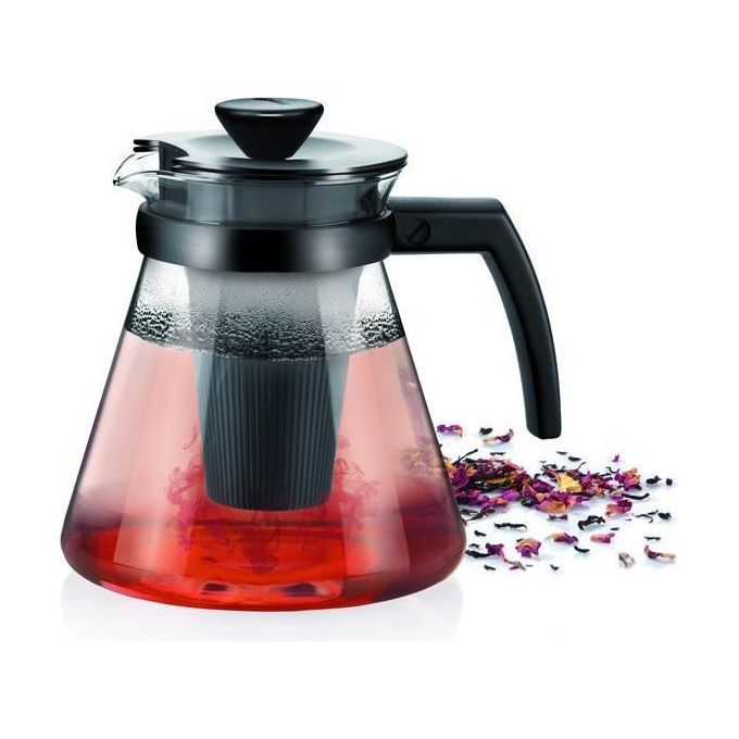 Tescoma Teo Teiera singola 1250 ml Nero, Trasparente
