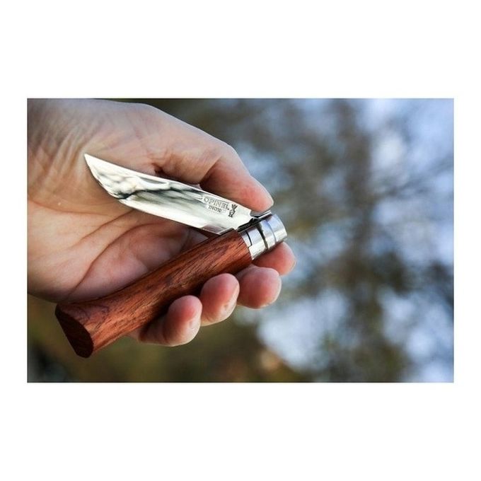 Opinel N°08 Camper/scout Marrone