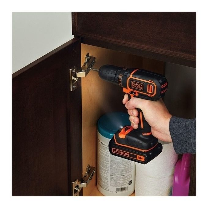 Black & Decker BDCDC18KB-QW trapano Nero, Arancione