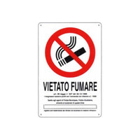 Cartello Vietato Fumare Dl 20X 30 Alluminio