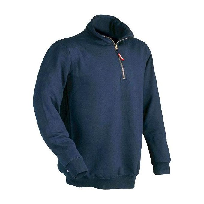 Issa Felpa Zip Corta Blu Xl Verena