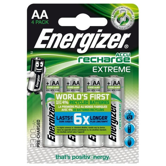 Energizer Accu Recharge Extreme 2300 AA BP4 Batteria ricaricabile Nichel-Metallo Idruro (NiMH)