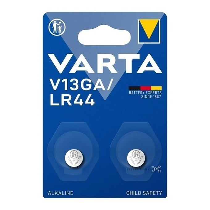 Varta ALKALINE V13GA, LR44 (Batteria Speciale , 1.5V) Blister da 2