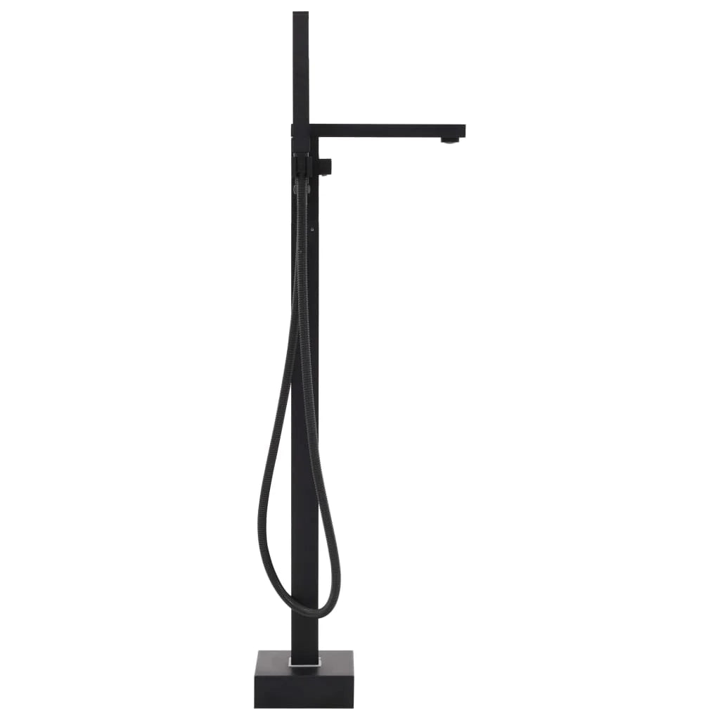 Rubinetto per vasca da bagno indipendente in acciaio inox 90 cm nero 02_0003480