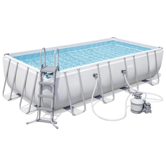Bestway Power Steel Piscina mis.549x274x122 cm, pvc/tritech, effetto mosaico interno, include filtro a sabbia, copertura, scaletta, dosatore chimico ChemConnect