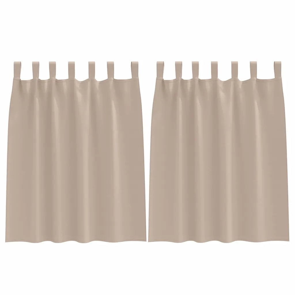 Tende Blackout con Anelli 2 pcs Talpa 140 x 140 cm Poliestere 4107548