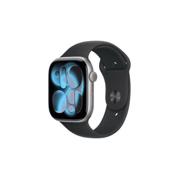 Aw s11 gps 46mm space grey aluminium case with black sport band - m/l - MEV44QL/A