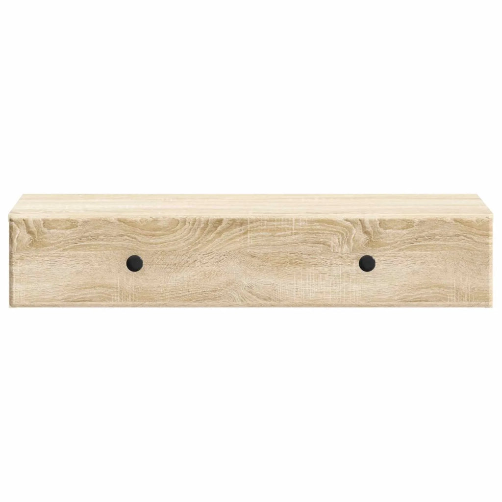 Tavolino da Parete Laterale Rovere Sonoma 87,5 x 34,5 x 17 cm 899177
