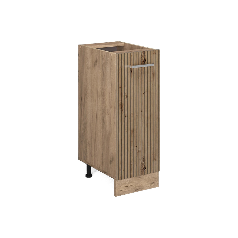 Vicco Armadio cucina dispensa alto Rovere artigianale 30 cm senza piano di lavoro