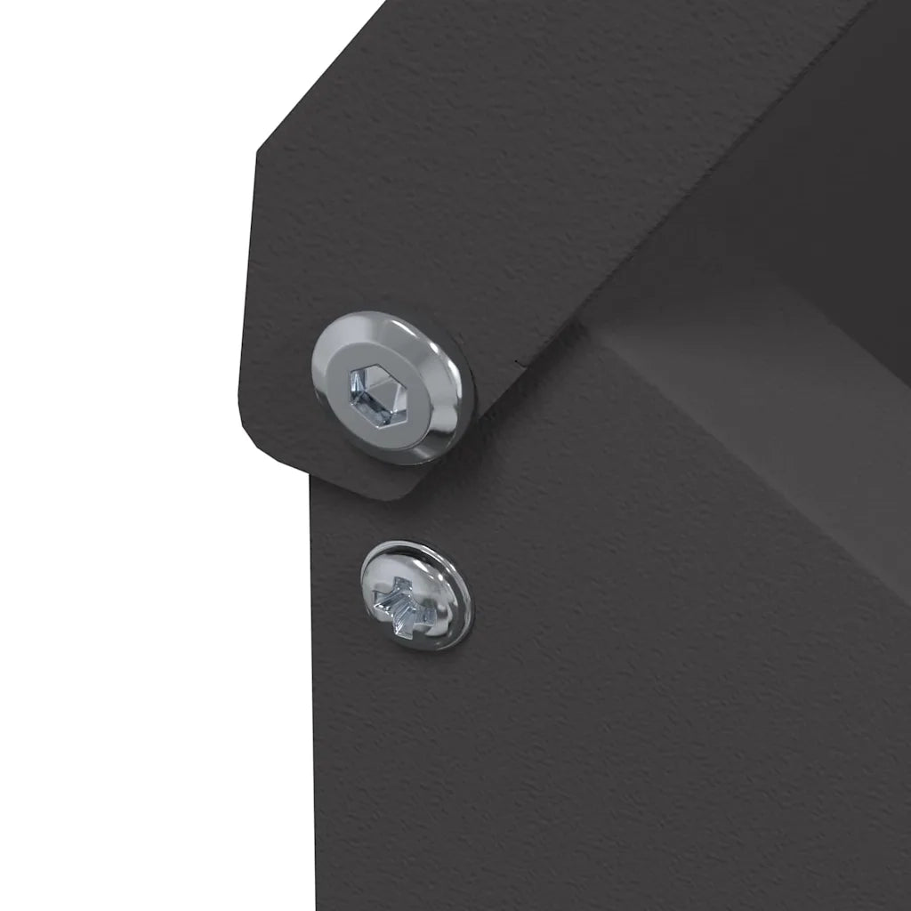 Feeder per pollo Nero 21 x 16 x 33 cm Acciaio laminato a freddo 874663