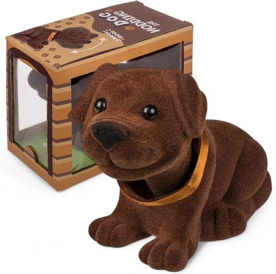 Cane Corso per Pannelllo Auto - Figura in Plastica - Decorazione Auto - Regalo Auto Nuovo - 20 x 13 cm - Miele Scuro