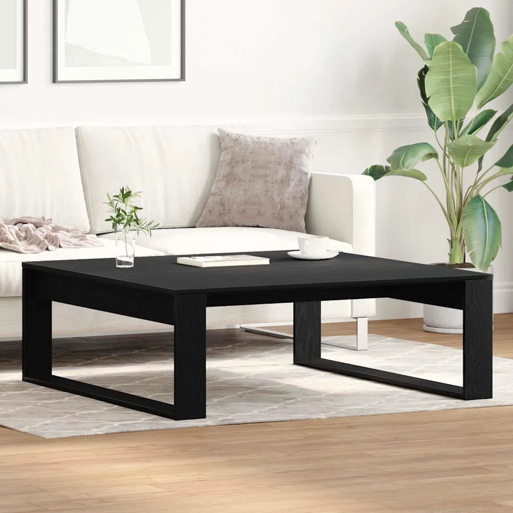 Tavolino da salotto Rovere Nero 100 x 100 x 35 cm 862073