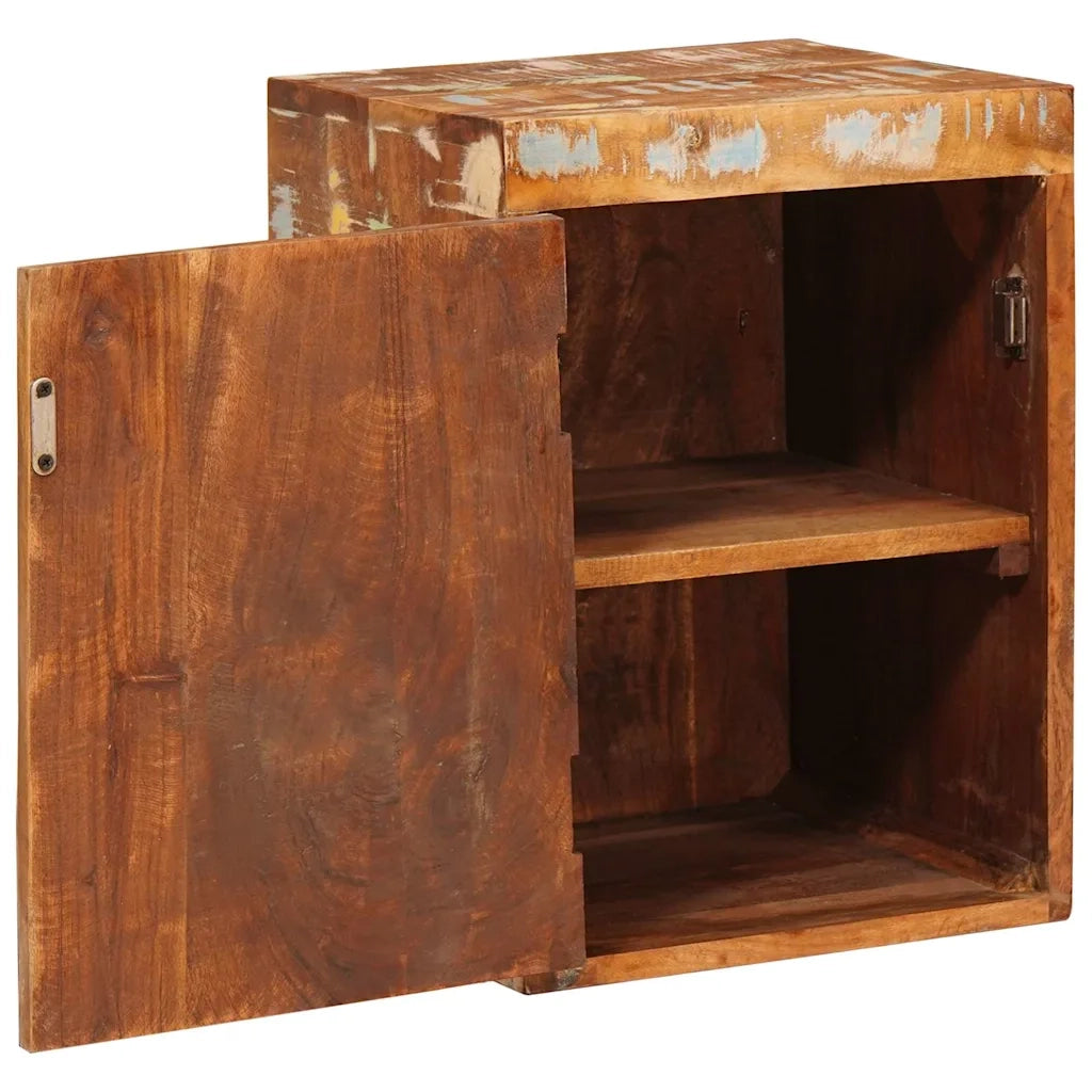 Comodino Marrone 35 x 33 x 48 cm Legno massello di recupero 4016726