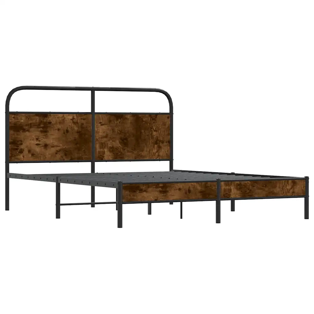 Giroletto senza Materasso Rovere Fumo 160x200 cm in Truciolato 4100359