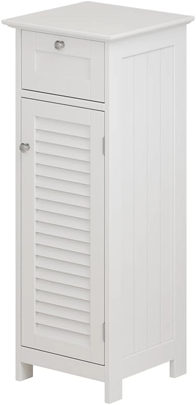 Armadietto a muro Riad, Bianco, 60 x 66 cm con 2 ante, per montaggio a parete per riporre accessori da bagno