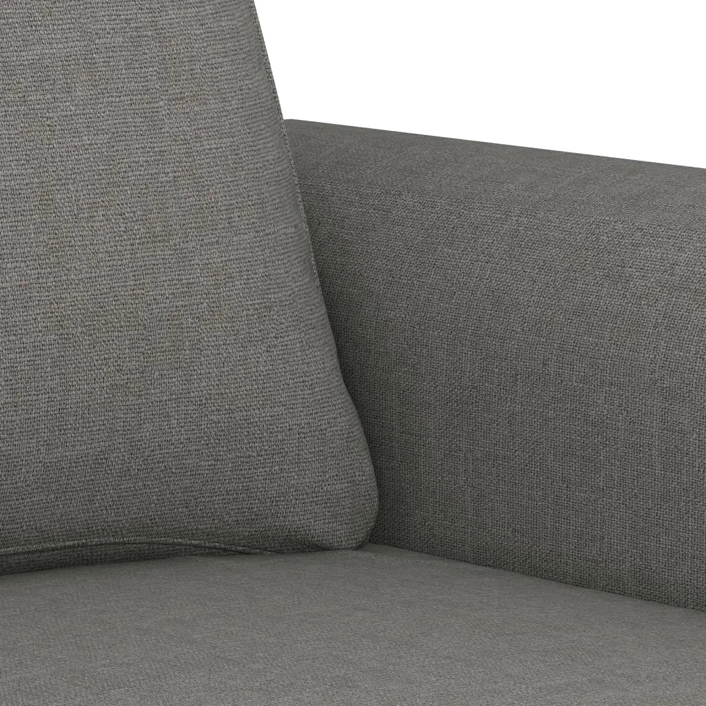 Divano a 2 Posti Grigio Scuro 140 cm in Tessuto cod mxl 47791
