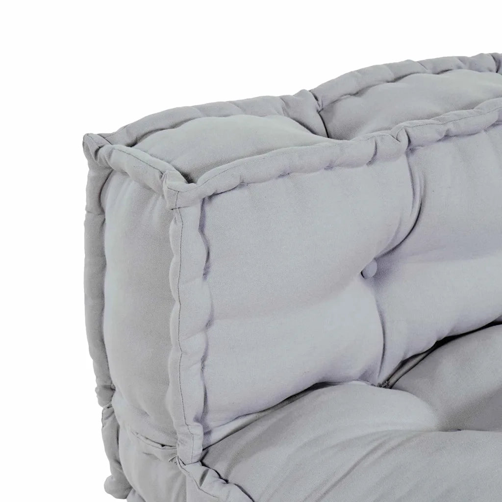 Cuscino per Divano Pallet 2 pcs Grigio 120 x 80 x 38 cm Tessuto 4019099