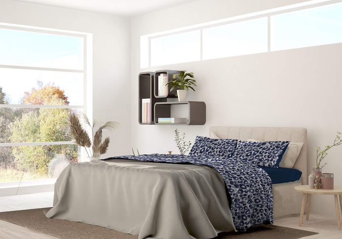 Set Lenzuola 1 Piazza e Mezzo Sopra Sotto e Federe in Microfibra Wild