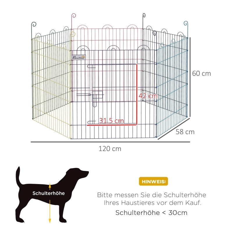 Barriera estensibile a forbice modulare in metallo con porta e chiusura sicura colorato Ø120 × 60H cm