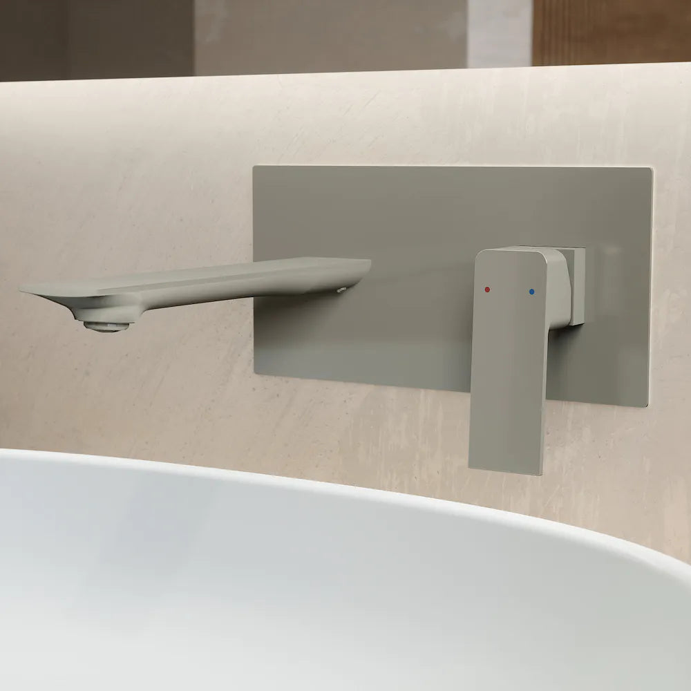 Miscelatore lavabo ad incasso nickel spazzolato | Ingrid