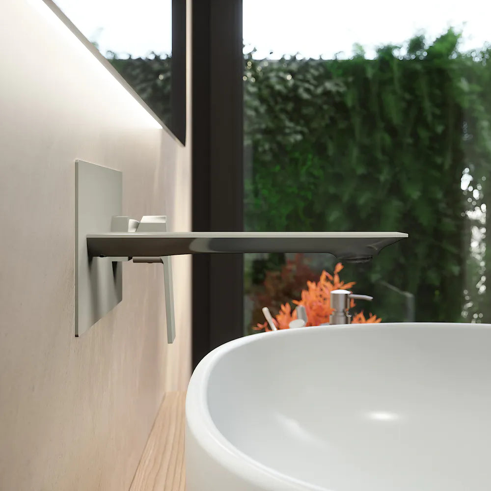 Miscelatore lavabo ad incasso nickel spazzolato | Ingrid