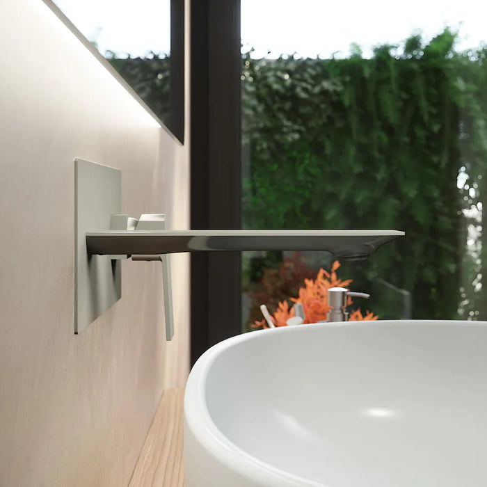 Miscelatore lavabo ad incasso nickel spazzolato | Ingrid