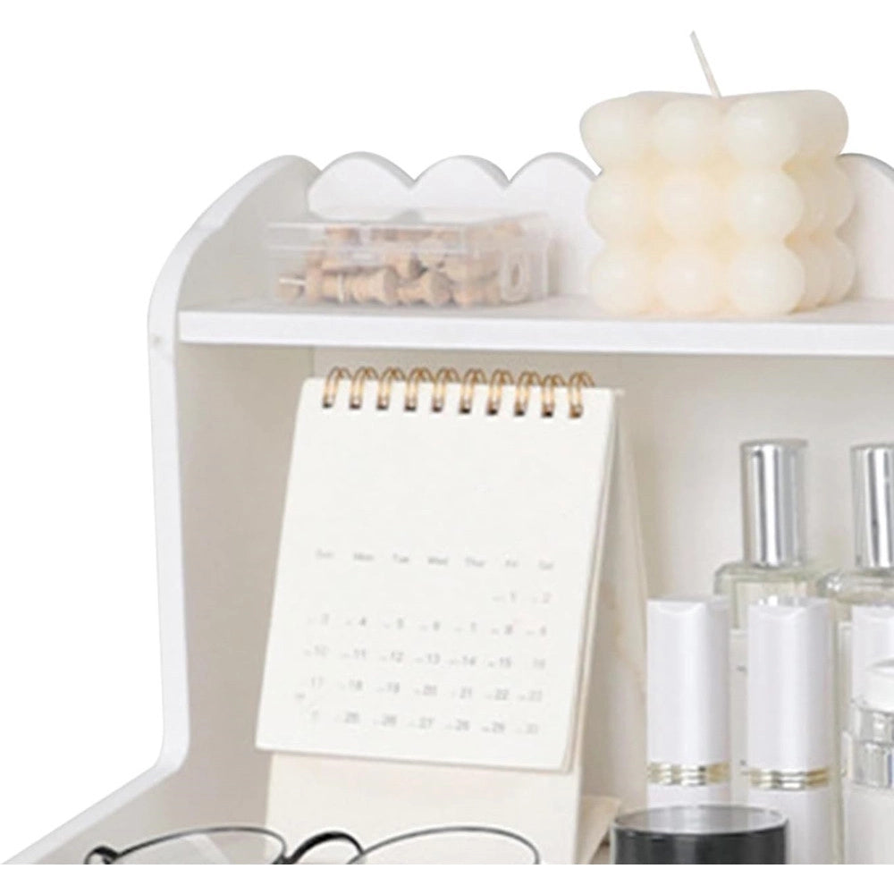 Trade Shop - Espositore Da Tavolo In Legno Scaffale Multistrato Per Cosmetici Organizzatore -