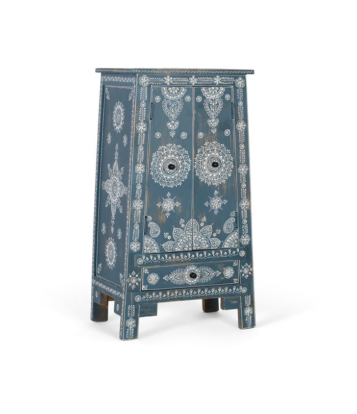 Mobili ausiliari in legno di mango e MDF dipinto a mano