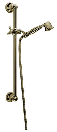 Saliscendi in ottone vintage cromato completo bronzato vecchio ottone