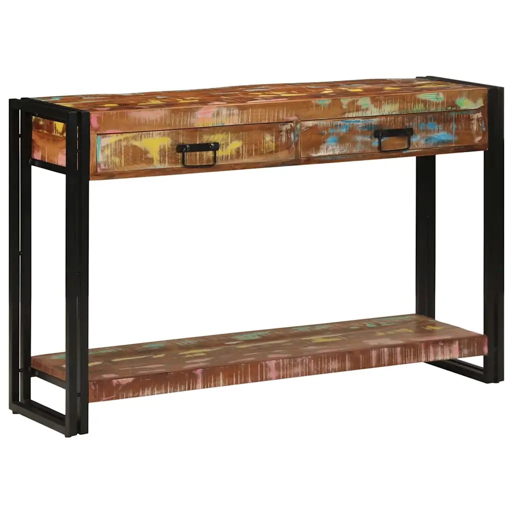Tavolo consolle Multicolore Legno Recuperato Massello 4102735