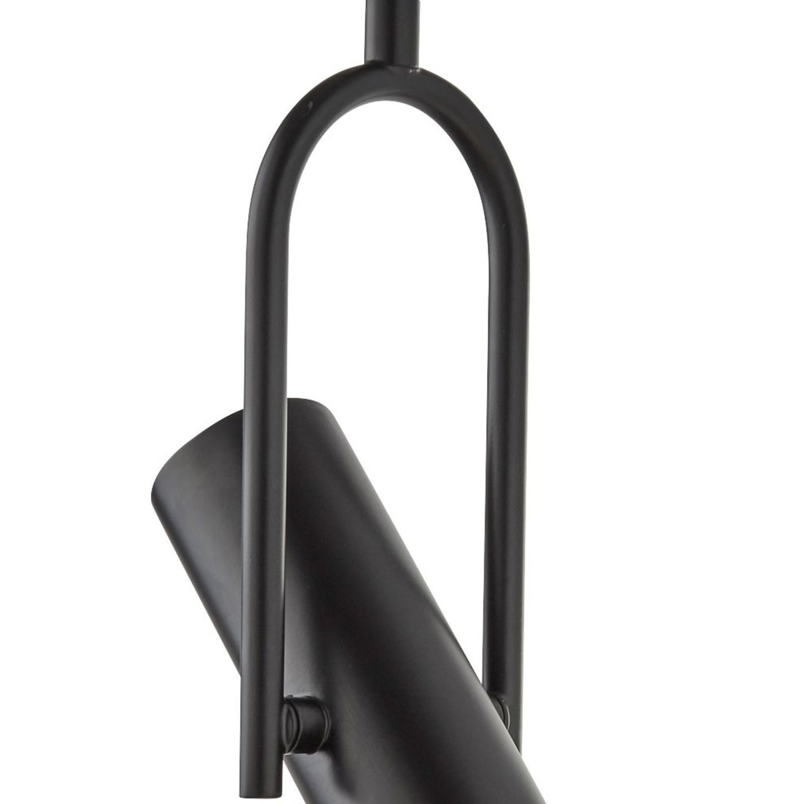 Sospensione Moderna Telescopio Acciaio Nero 1 Luce Gu10