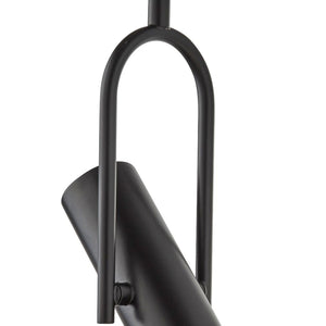 Sospensione Moderna Telescopio Acciaio Nero 1 Luce Gu10