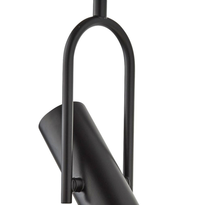 Sospensione Moderna Telescopio Acciaio Nero 1 Luce Gu10