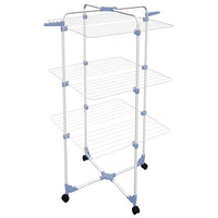 Gimi Modular 3 Stendibiancheria da pavimento a torre in acciaio, 30 mt stendibili