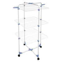 Gimi Modular 3 Stendibiancheria da pavimento a torre in acciaio, 30 mt stendibili