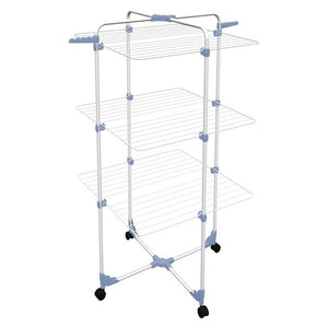 Gimi Modular 3 Stendibiancheria da pavimento a torre in acciaio, 30 mt stendibili