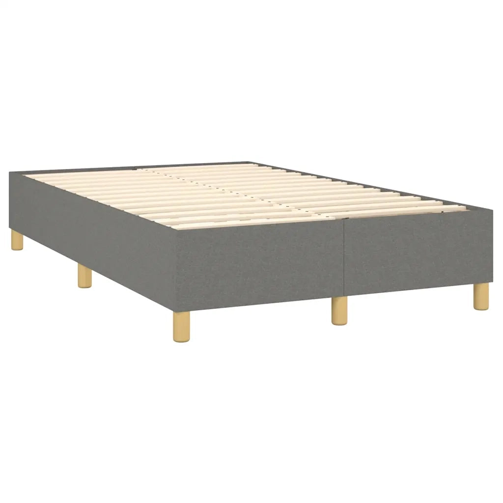 Giroletto a Molle con Materasso Grigio Scuro 120x190cm Tessuto 3269959