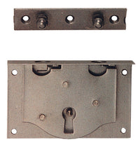 serratura per cassa ,cartella in acciaio lucido mm.25 cod:ferx.18915